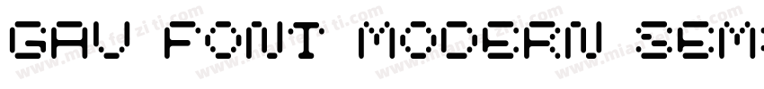 GAU font modern SemiRound字体转换